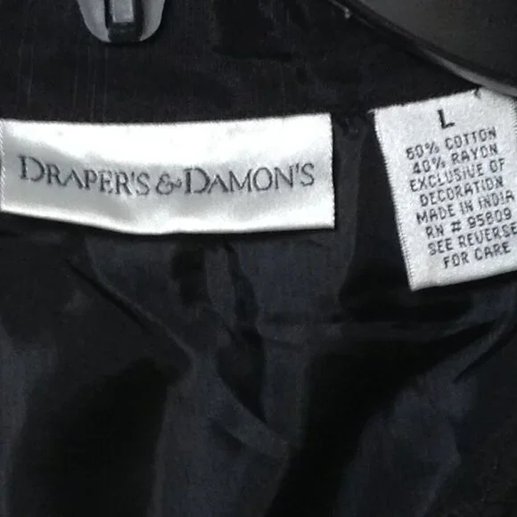 VINTAGE Draper's & Damon's "L". Sequins, Shoulder Pads, Avant Garde, Eclectic - Picture 2 of 5